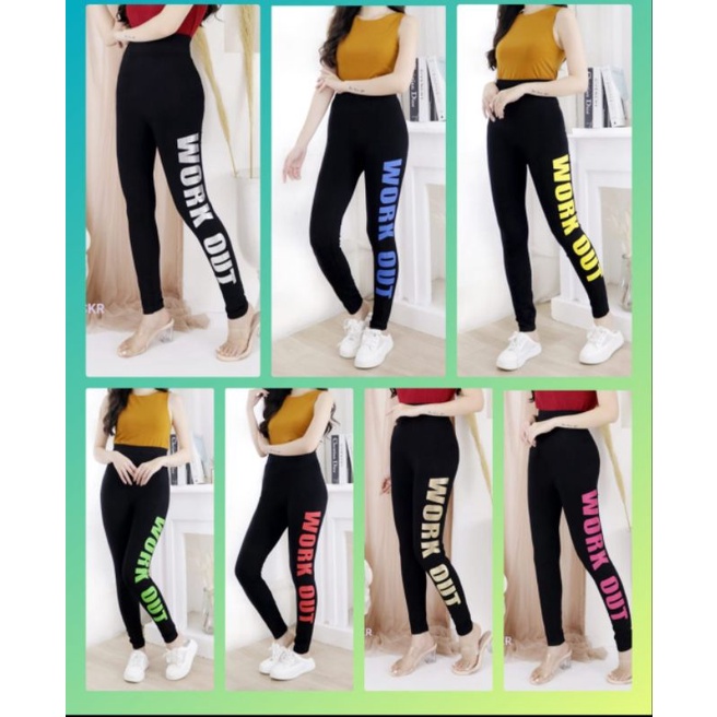 NEW LEGGING WORKOUT PANJANG WARNA / LEGGING IMPORT MURAH / LEGGING MURAH