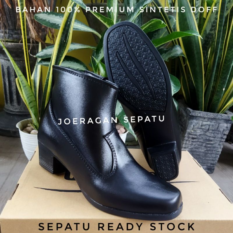 SEPATU PDH SUS WANITA HITAM SERI 03 HAK 3 DAN 5 CM SEPATU PDH WANITA SEPATU PDH POLWAN SEPATU POLWAN SEPATU PDH SECWAN