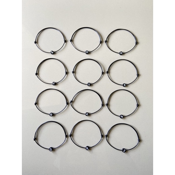 Gelang Zodiak Tali Korea - gelang persahabatan - gelang couple