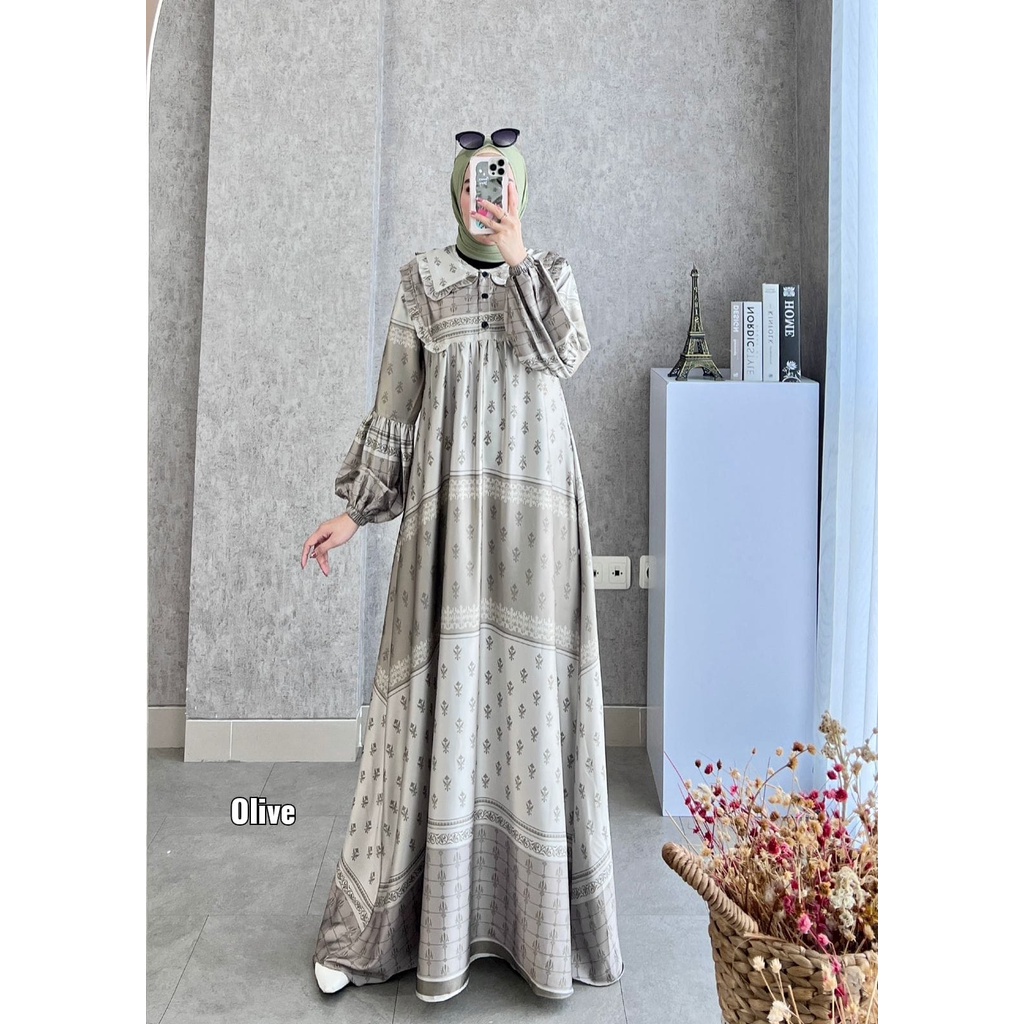 Gamis Diandra 8 Dress Original GLAMZ Terbaru / Gamis Dewasa Maxy / Baju