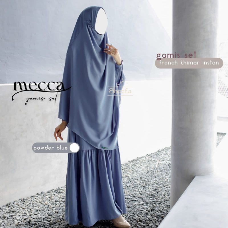 READY BISA COD Gamis set mecca by shazfa | mecca set by shazfa | gamis set french khimar | french kh