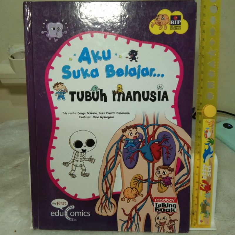 Buku pengetahuan anak Aku Suka Belajar ASB TUBUH MANUSIA