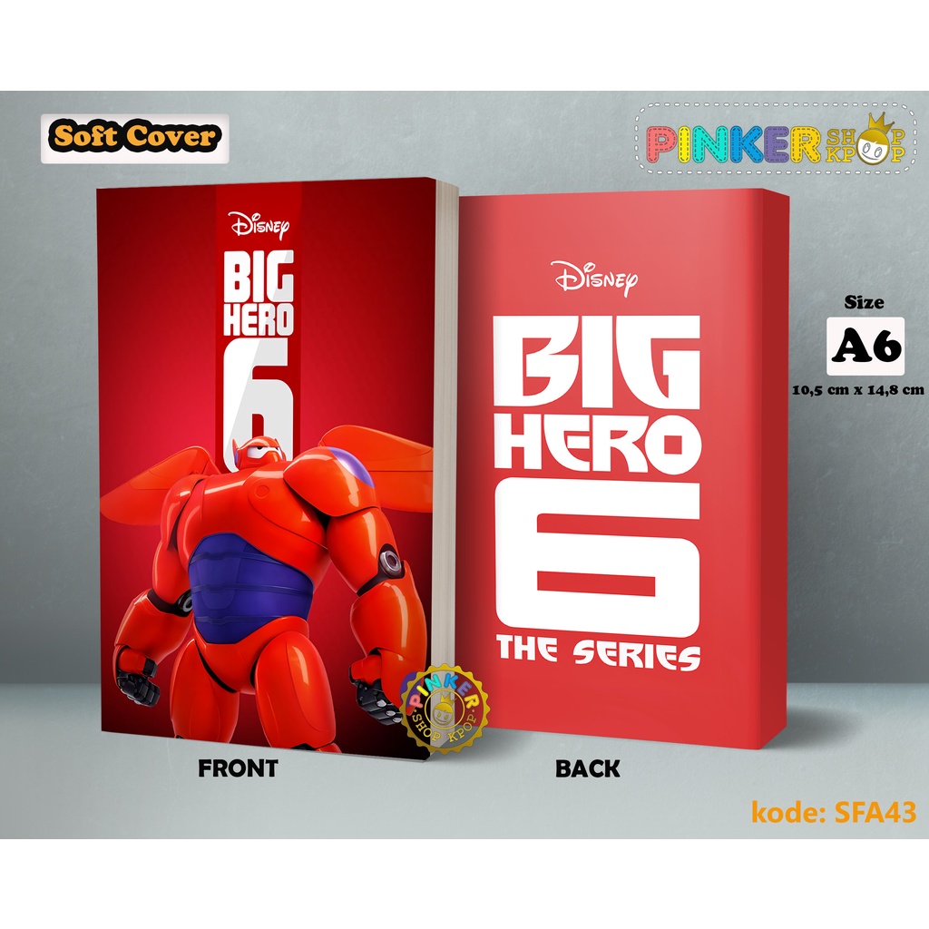 

(SFA43) Pocket Note Anime Big hero 6 Baymax Softcover