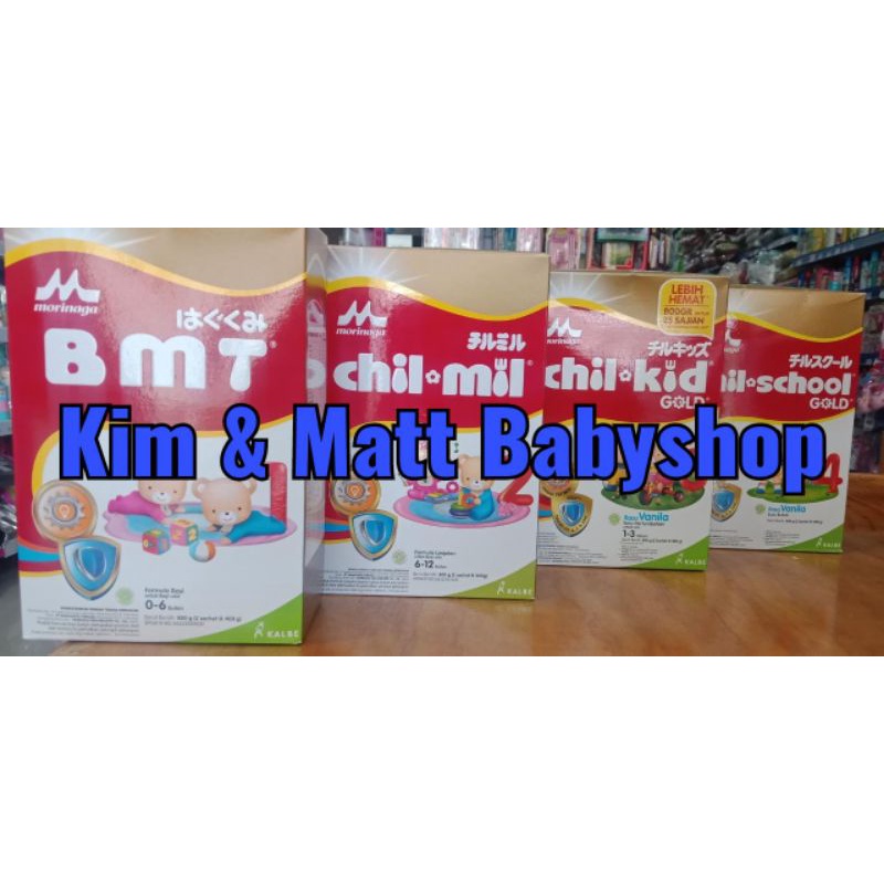 Susu Morinaga Gold BMT,  CHIL MIL,  CHIL KID,  CHIL SCHOOL