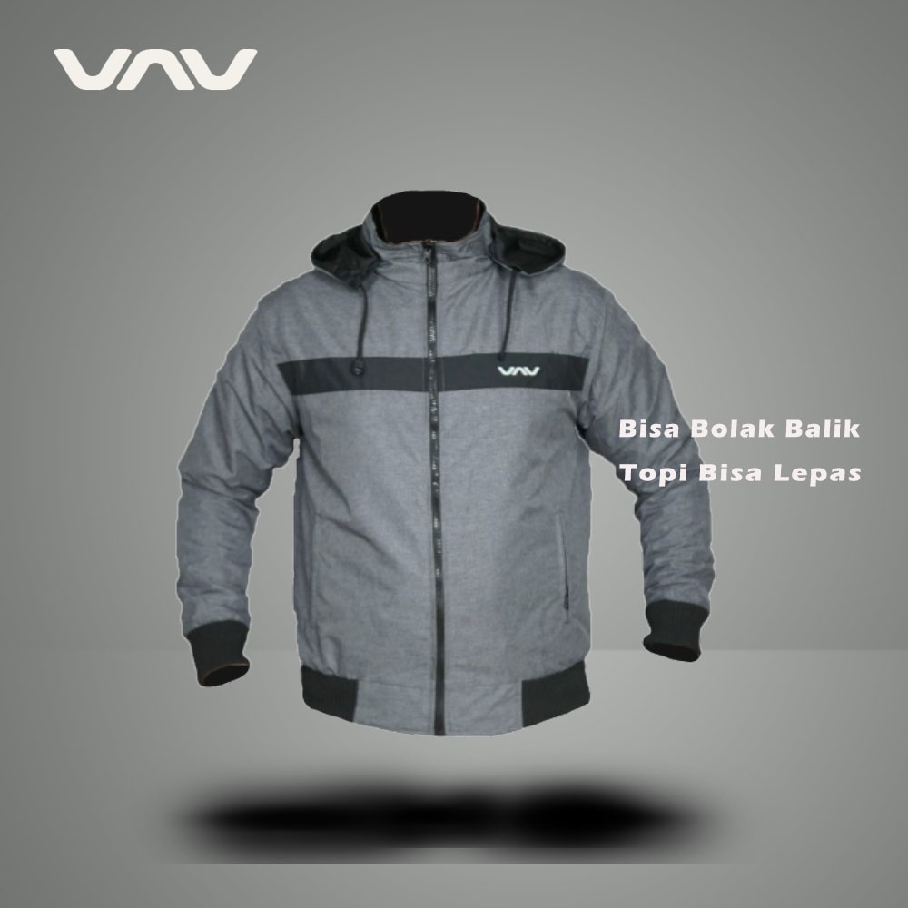 Jaket Pria Wanita Taslan Bolak Balik Antiair Waterproof Windproof Hiking Outdoor