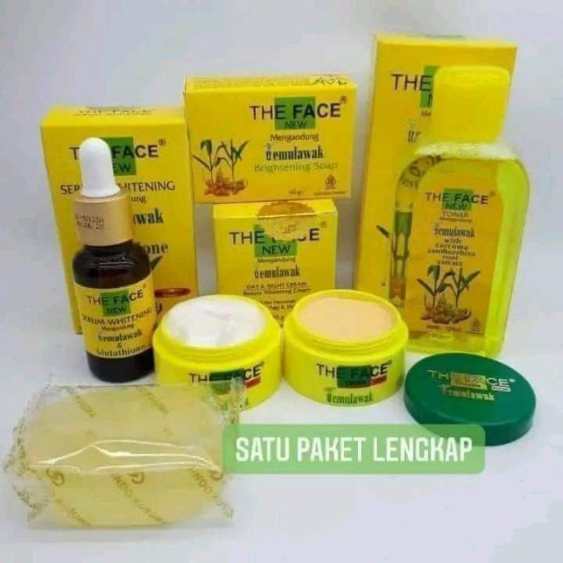 Temulawak The Face Paket lengkap isi 5 produk ORI 100%