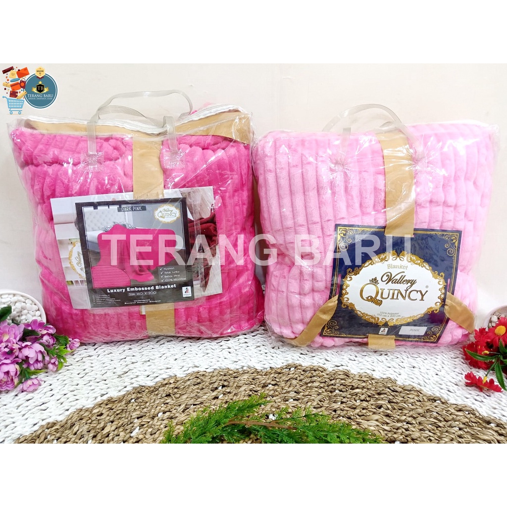 SELIMUT VALLERY QUINCY BLANKET 160*200 | SELIMUT VALLERY HALUS TEBAL 160*200 CM | SELIMUT | SELIMUT 