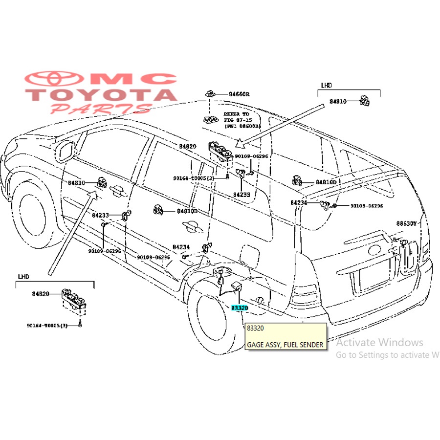 Pelampung Tangki Bensin Fuel Sender Innova Fortuner Hilux 83320-0K010