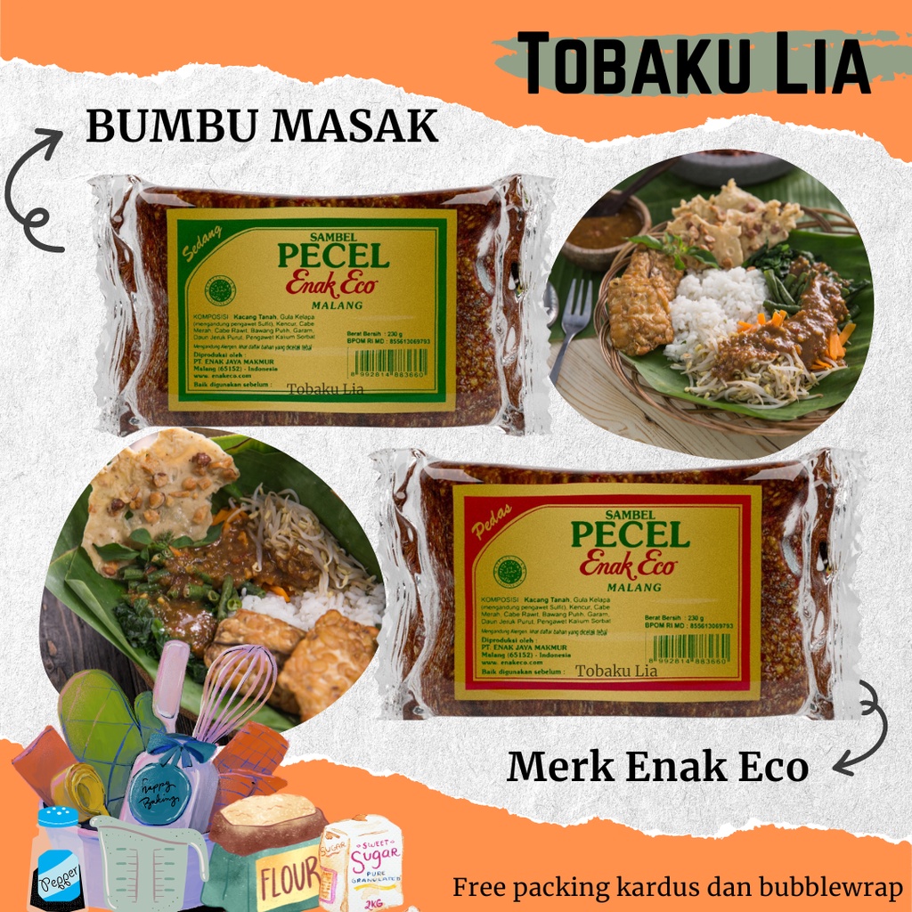 

BUMBU PECEL ENAK ECO PEDAS SEDANG 230 GR