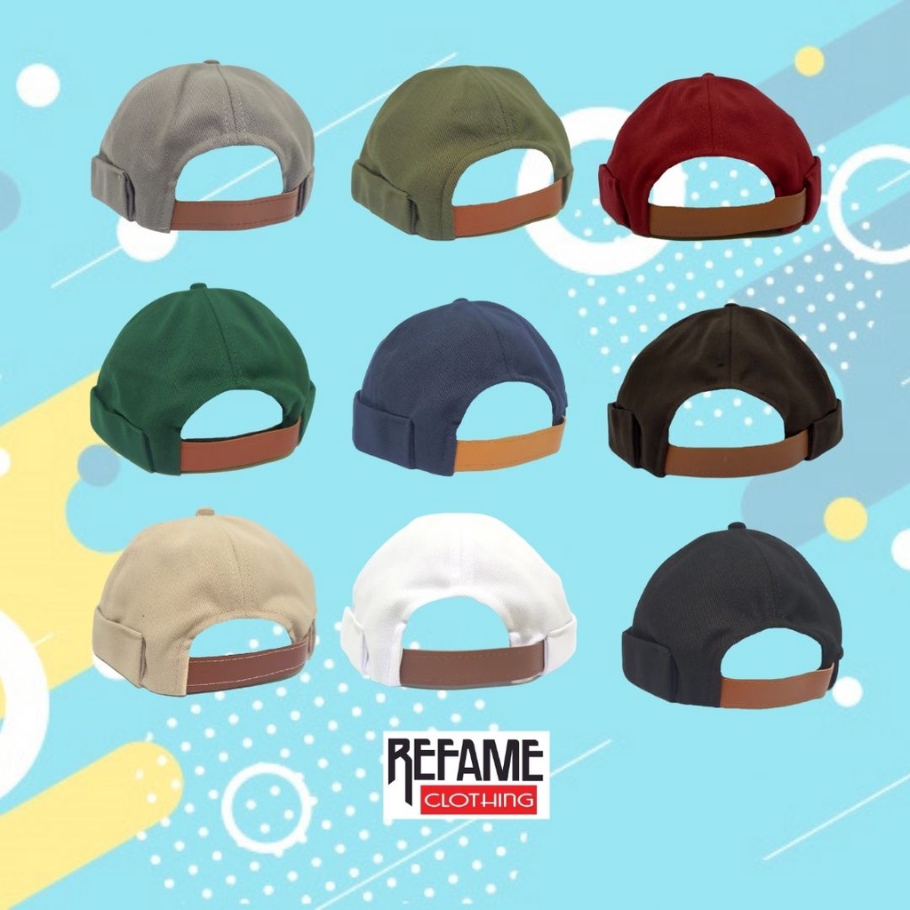 Topi Peci Miki Hat Pria Ukuran Dewasa Original Distro Premium Kopiah Topi Mikihat Kulit Velcro