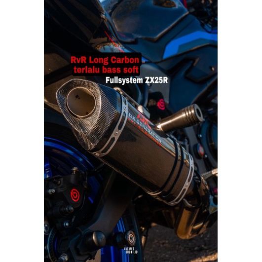 Knalpot Zx25R RvR Long Carbon fullsystem