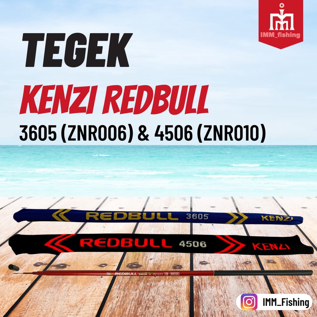 TEGEK KENZI REDBULL | Pole | Tongkat Pancing
