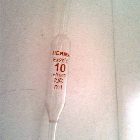 HERMA Pipette Volumetric 50ml / Pipet Gondok