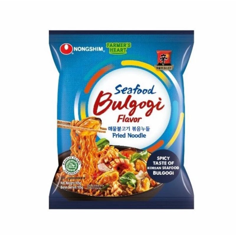 

NONGSHIM SEAFOOD BULGOGI FRIED NOODLE 105 gr