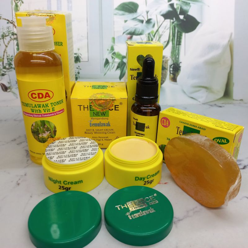 PAKET TEMULAWAK BPOM CDA X THE FACE GLOWING HARGA TERJANGKAU