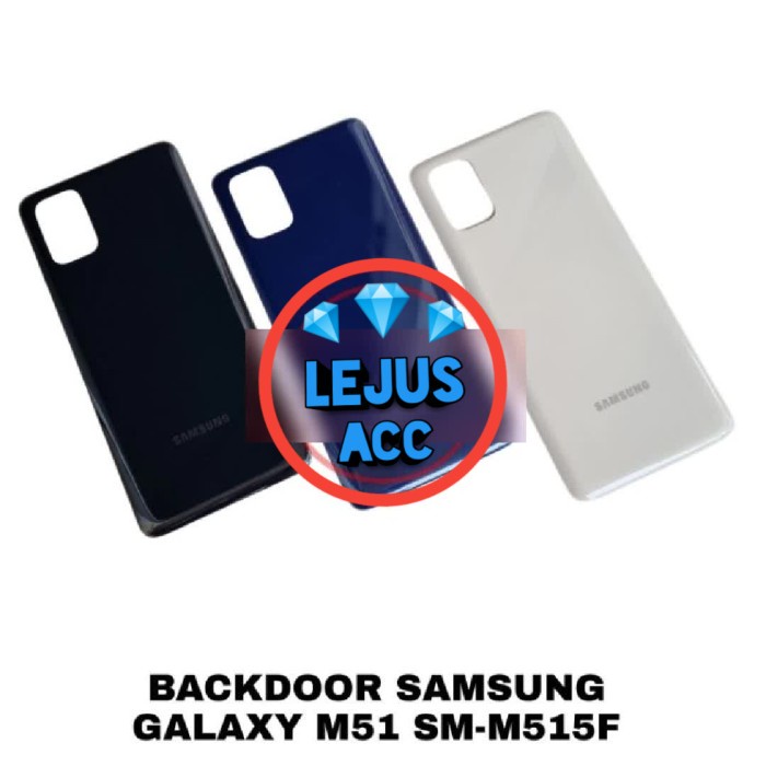 Tutup Belakang Baterai Backdoor Back cover Samsung Galaxy M51 - Biru