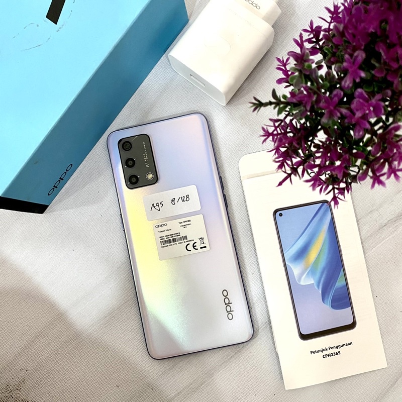 Oppo a95 Ram 8 Rom 128 gb fullset super like new second garansi masih panjang