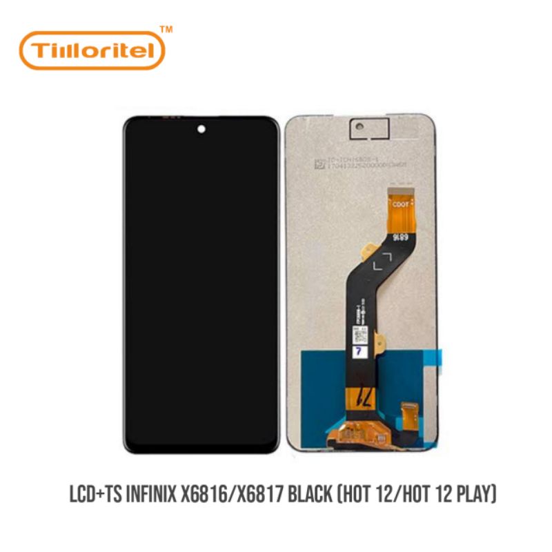 LCD+TS INFINIX X6816/X6817 BLACK (HOT 12/HOT 12 PLAY)