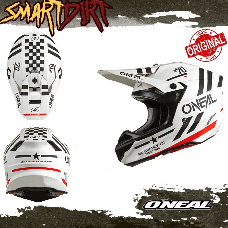 HELM TRAIL ONEAL 5 SERIES SQUADRON WHITE 2023 HELM CROSS 5 SERIES 2023