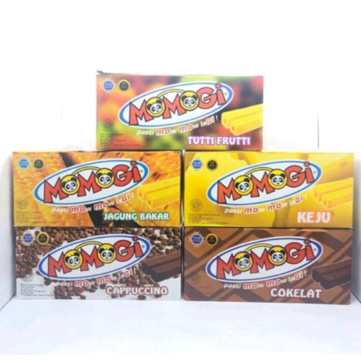 

Momogi Coklat/Jagung Bakar/Keju/Cappuccino - isi 20 pcs @5gr