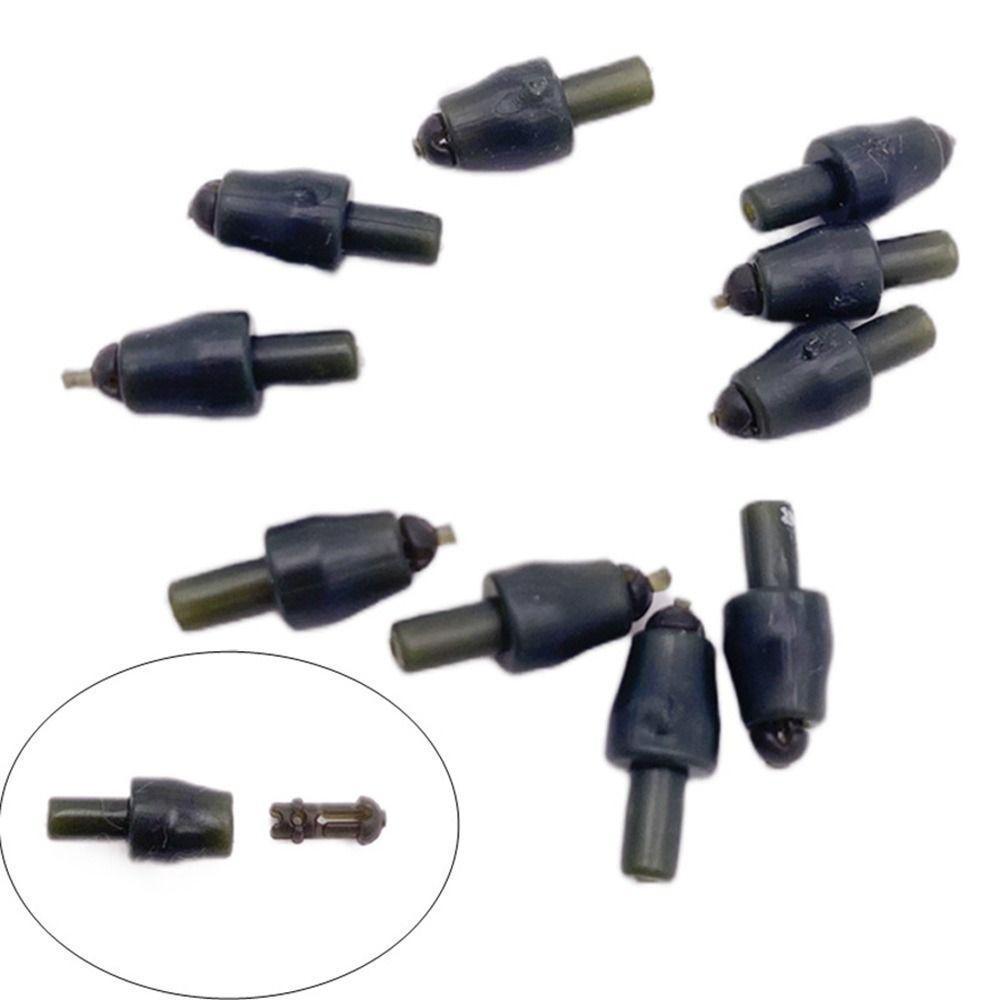 Preva 20pcs Pengumpan Memancing Ikan Gurame Peralatan Tackle Perubahan Cepat Manik-Manik Mengubah Kait Panjang Terminal Bead