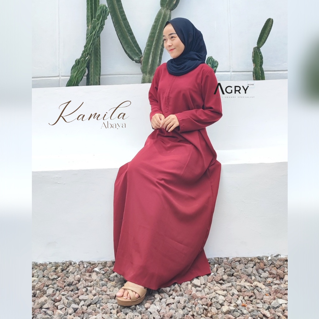 ᴀɢʀʏ Kamila Abaya | Abaya Basic Polos