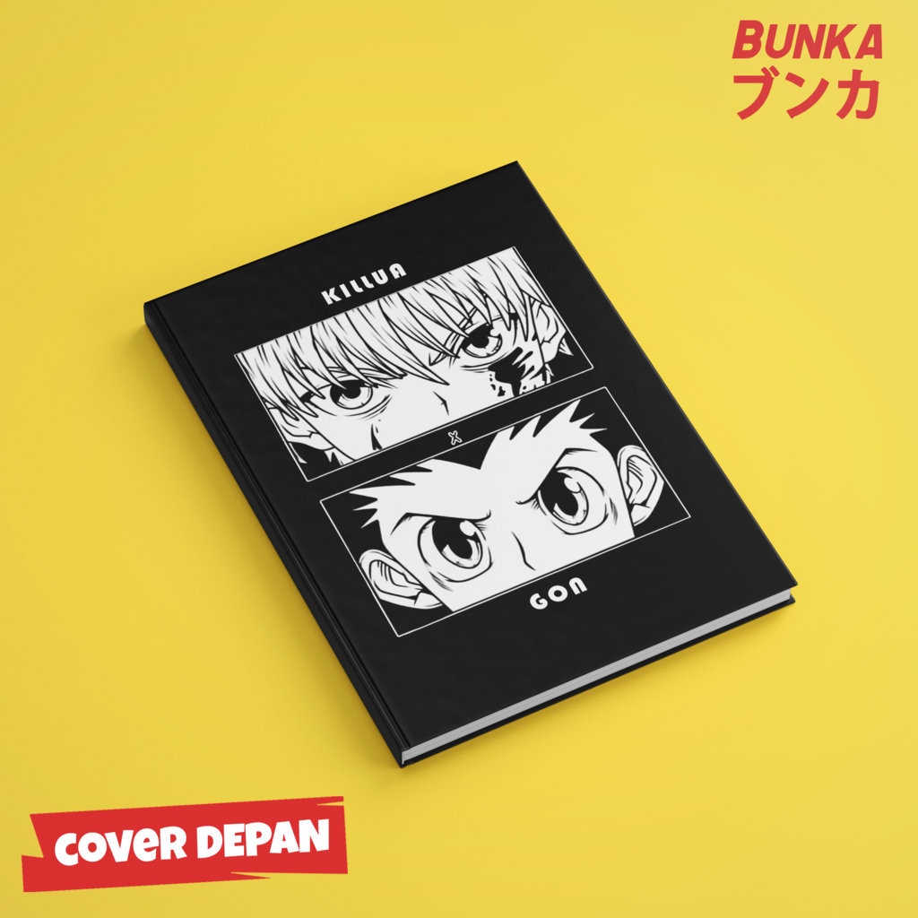 

Notebook Anime Hunter x Hunter Black Edition Sampul Hardcover ukuran A5