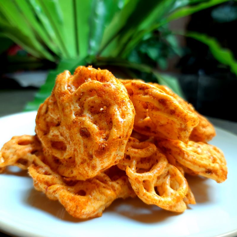 

seblak krupuk mawar pedas mantap