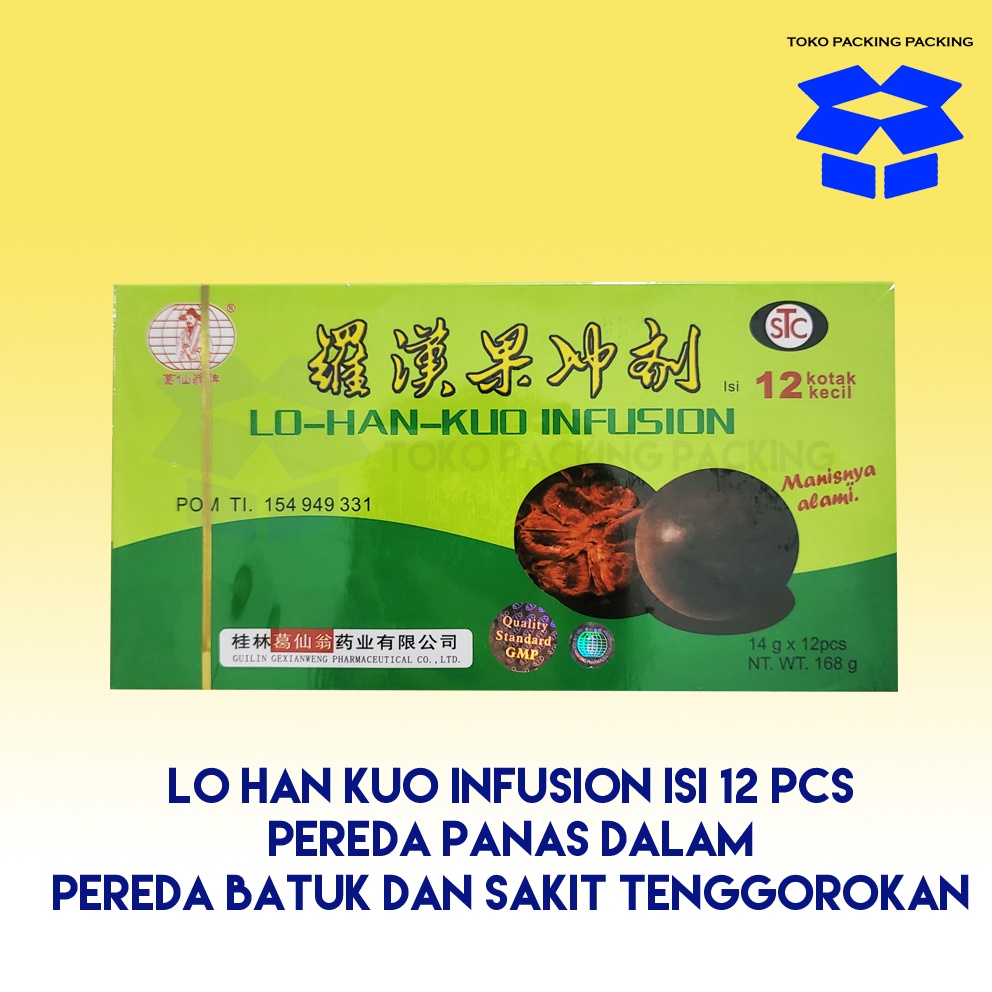 

LO HAN KUO INFUSION Pereda Panas Dalam dan Batuk Sakit Tenggorokan