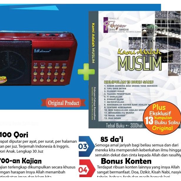 Speaker Murottal Al Quran 25 Qori Radio Model