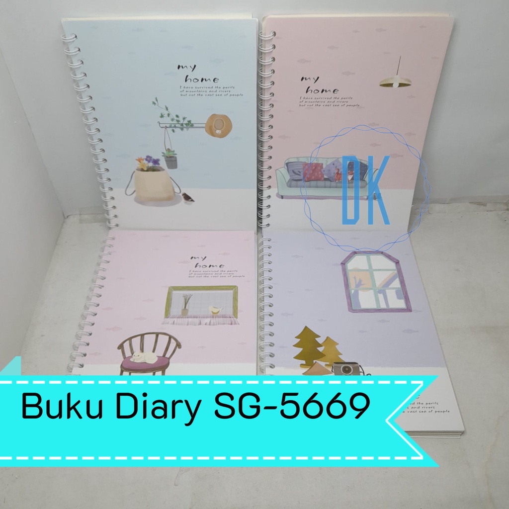 

Buku Tulis Notes Diary Ring Notebook B5 Softcover Motif SG-5669