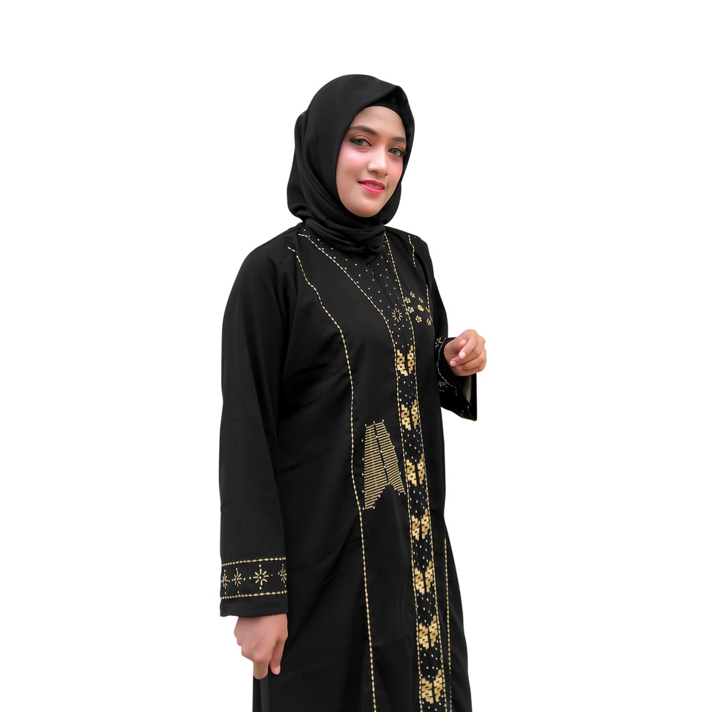 Salaf Boutique Of Abaya-Abaya Gamis Hitam Turkey Bahan Jetblack-dress hitam muslim-abaya dubai-gamis abaya turkey-gamis hitam arab 54