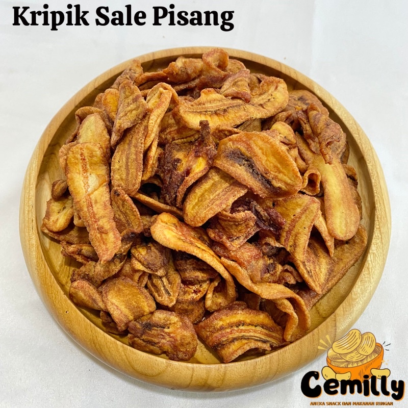

[CEMILLY] 1kg/500gr Kripik Sale Pisang Kering Sale Oven Manis Cemilan Snack Kiloan