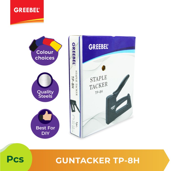 Stapler Tembak Guntacker Greebel TP-8H Heavy Duty - untuk DIY / UMKM