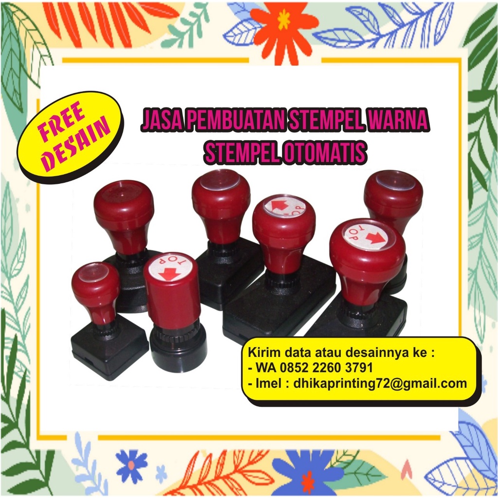 

JASA PEMBUATAN STEMPEL WARNA OTOMATIS PROMO CUSTOM