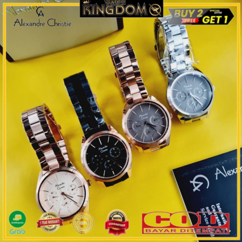 Terlaris Jamtangan wanita Alexandre christie ac2817 / ac 2817 / 2817 Original garansi resmi 1thn
