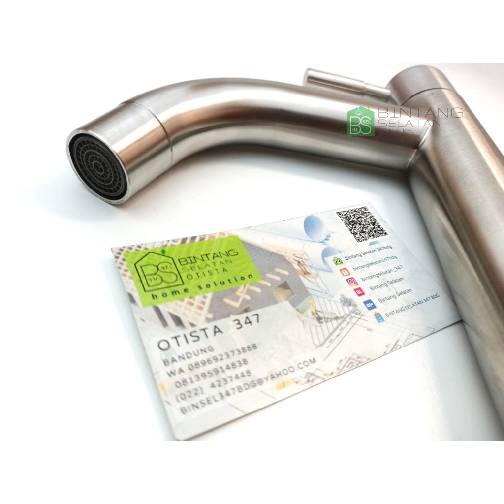 KRAN WASTAFEL MUYA LAVATORY FAUCET STAINLESS STEEL 304 DOPP 6004