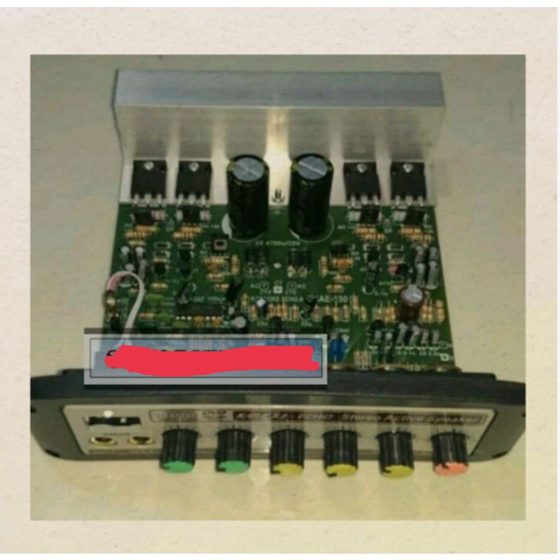 KIT POWER SPEAKER AKTIF 150W STEREO MIC ECHO MIXING KARAOKE AMPLI AMPLIFIER NELC SAE-150 SAE 150


