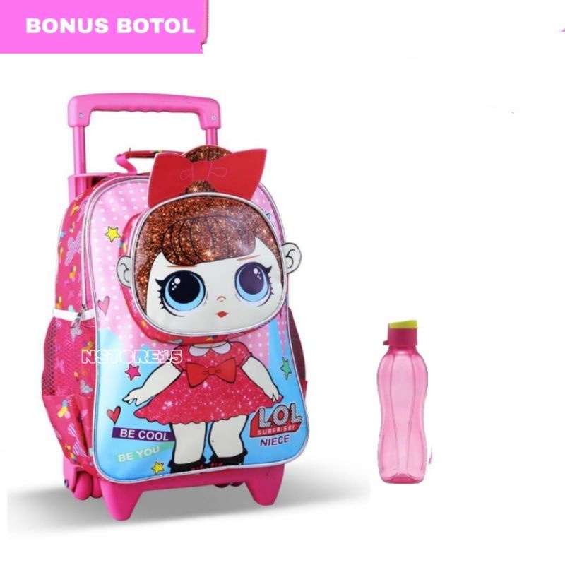 Ransel Troly Anak Plus Atk Tas Ransel dorong anak sekolah