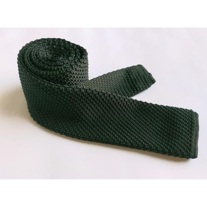 Dasi Rajut Polyester Warna Hitam