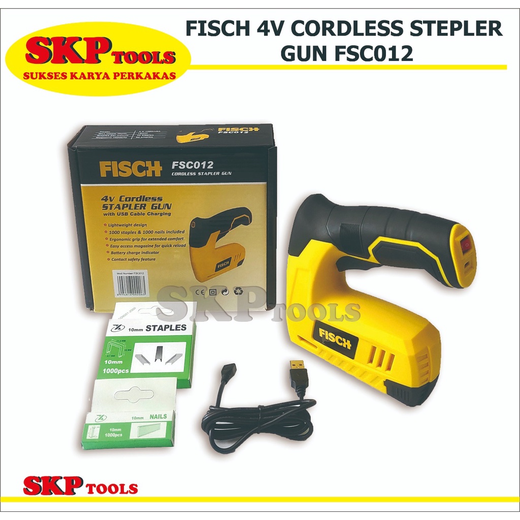 

FISCH 4V CORDLESS STEPLER GUN FSC012