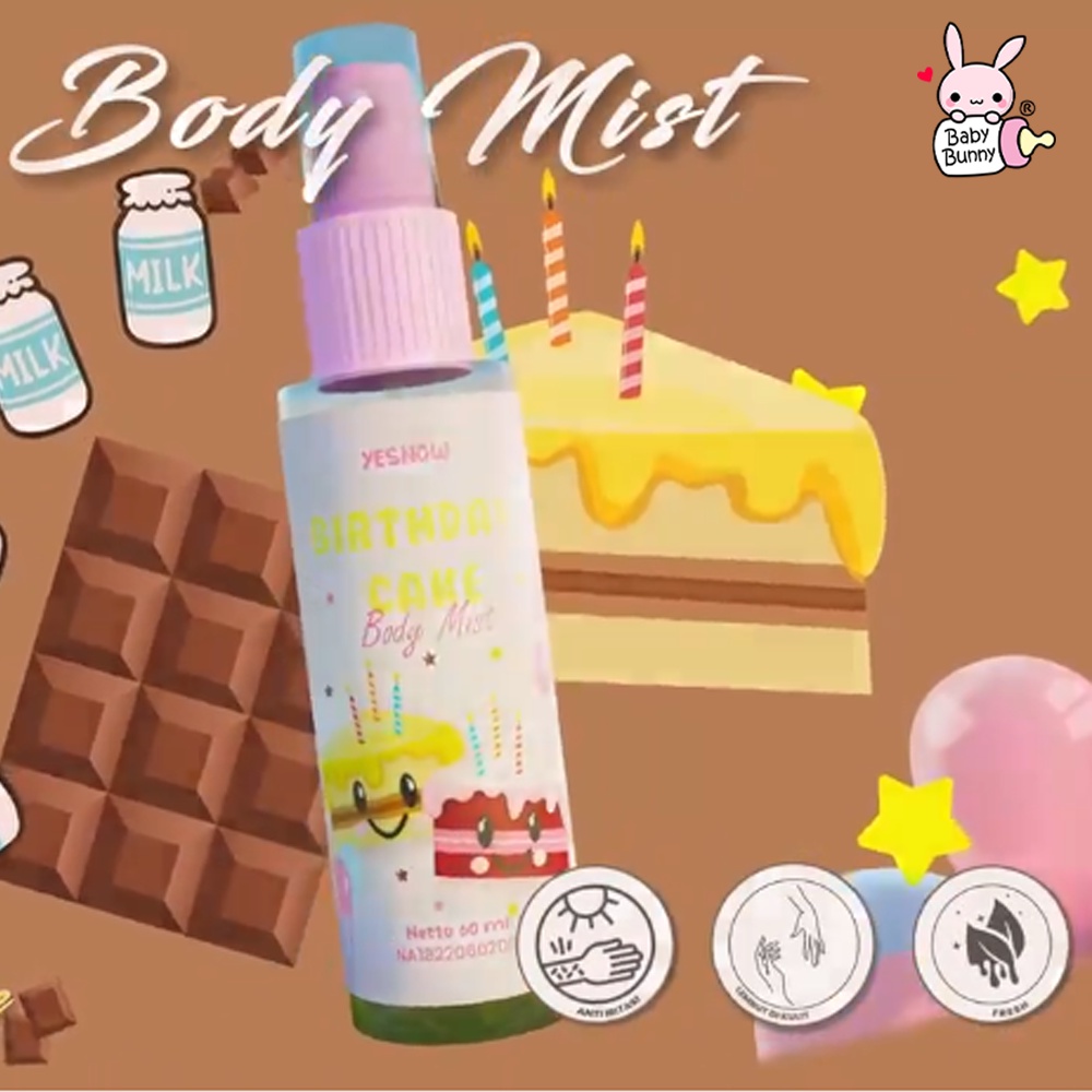 ❤ BELIA ❤ YESNOW Body Mist 60ml | Sweet &amp; Fresh | Parfum | Perfume Tahan Lama | Segar | BPOM