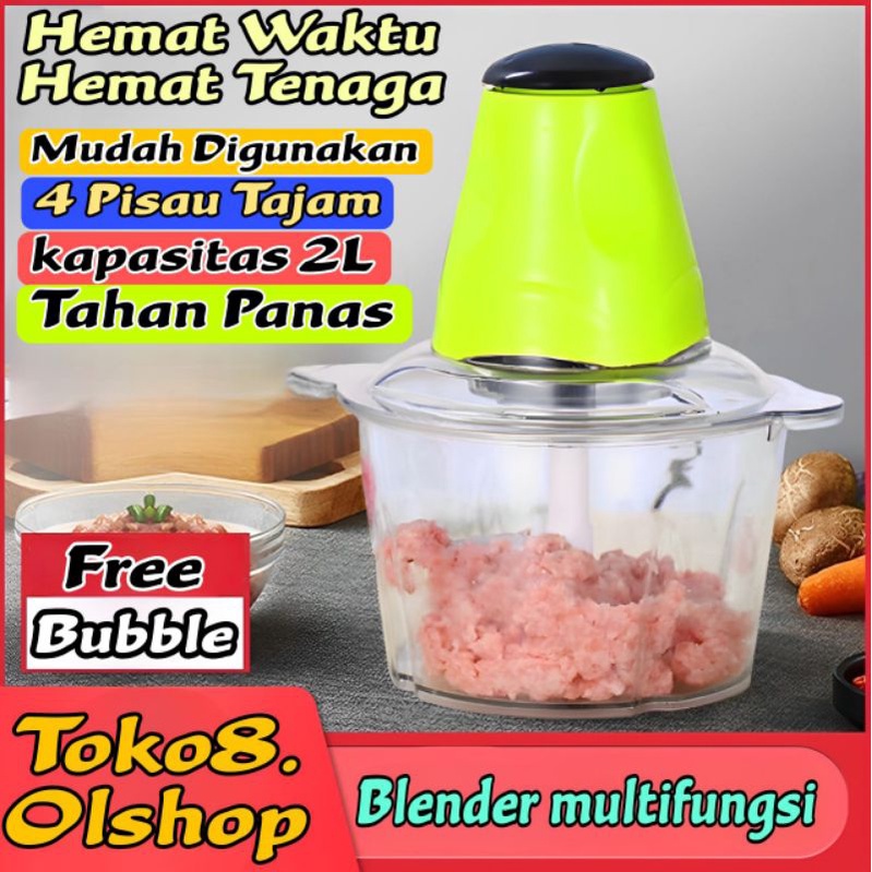 Blender daging/blender serbaguna 2L/penggiling daging ⭐ Super8 ⭐