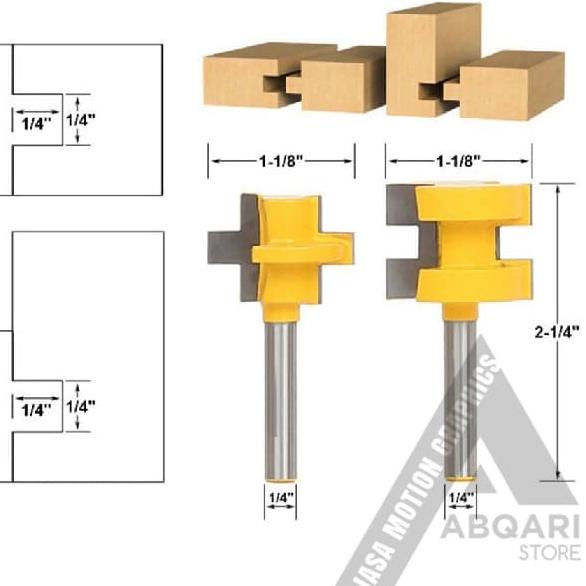tenon mortise / mata profil penyambung kayu / router bit