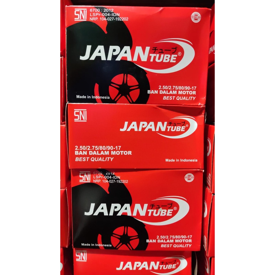 BAN DALAM MOTOR 250/275-17 JAPAN TUBE BAN DALAM MOTOR 80/90-17 JAPAN/BAN MURAH