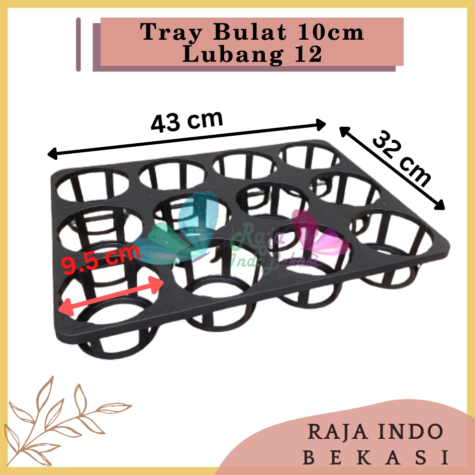 Tray Bulat 10cm Lubang 12 Untuk Anggrek/Pot Semai Pot Bulat Bibit Benih Flexible-Tray Anggrek 12 Lubang /Tray Anggrek Dewasa 3,5&quot;