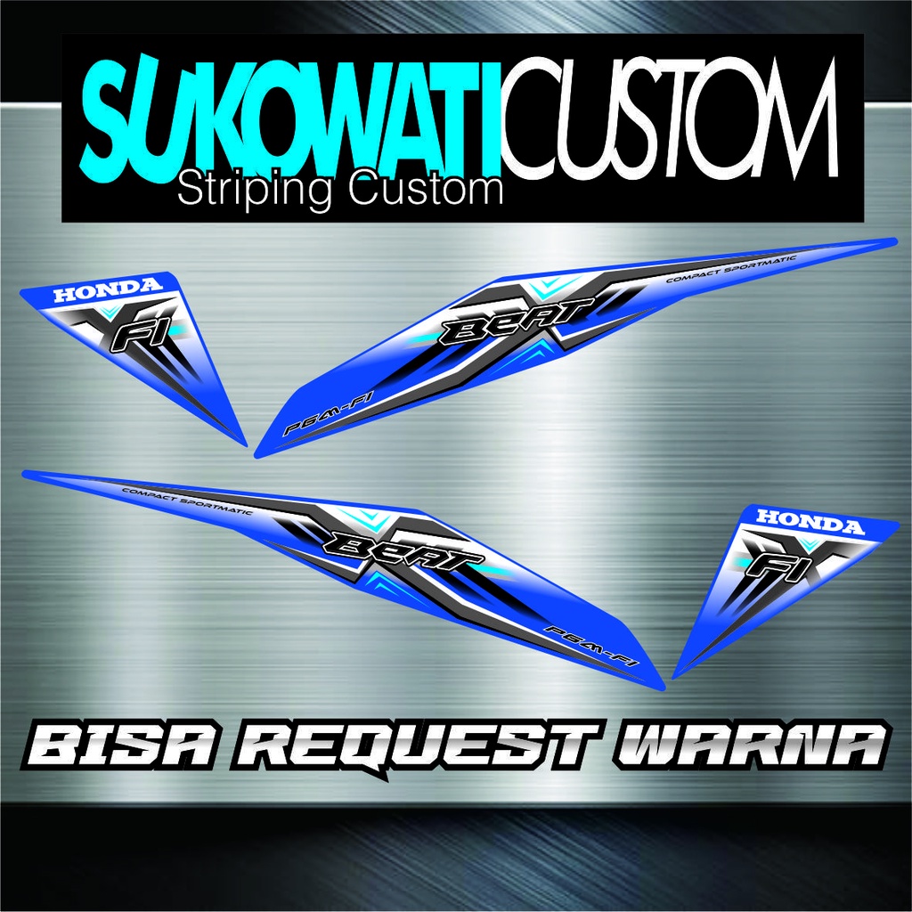 STRIPING BEAT FI 2012 2015 CUSTOM ORI