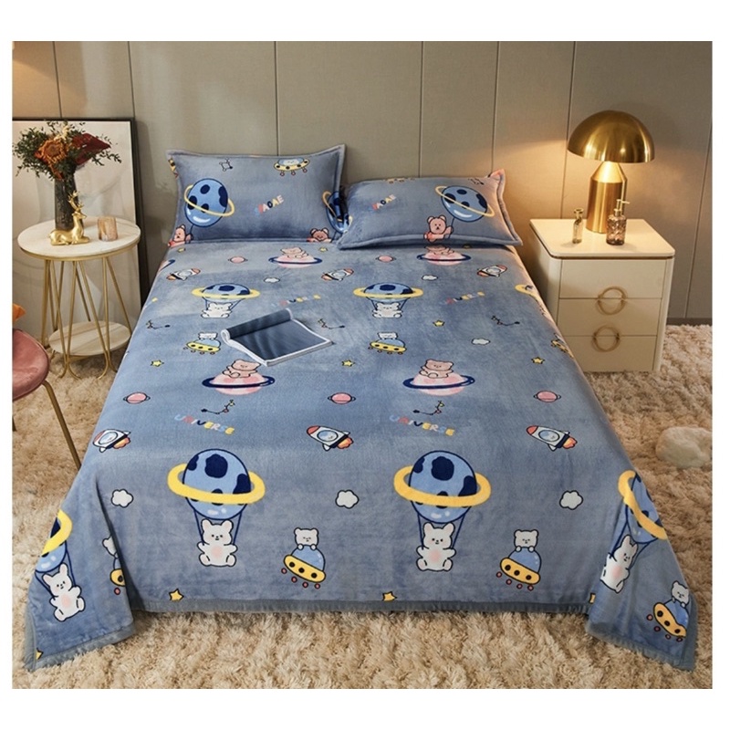 11.11 Paket Hemat Selimut Bulu Dewasa 3pcs