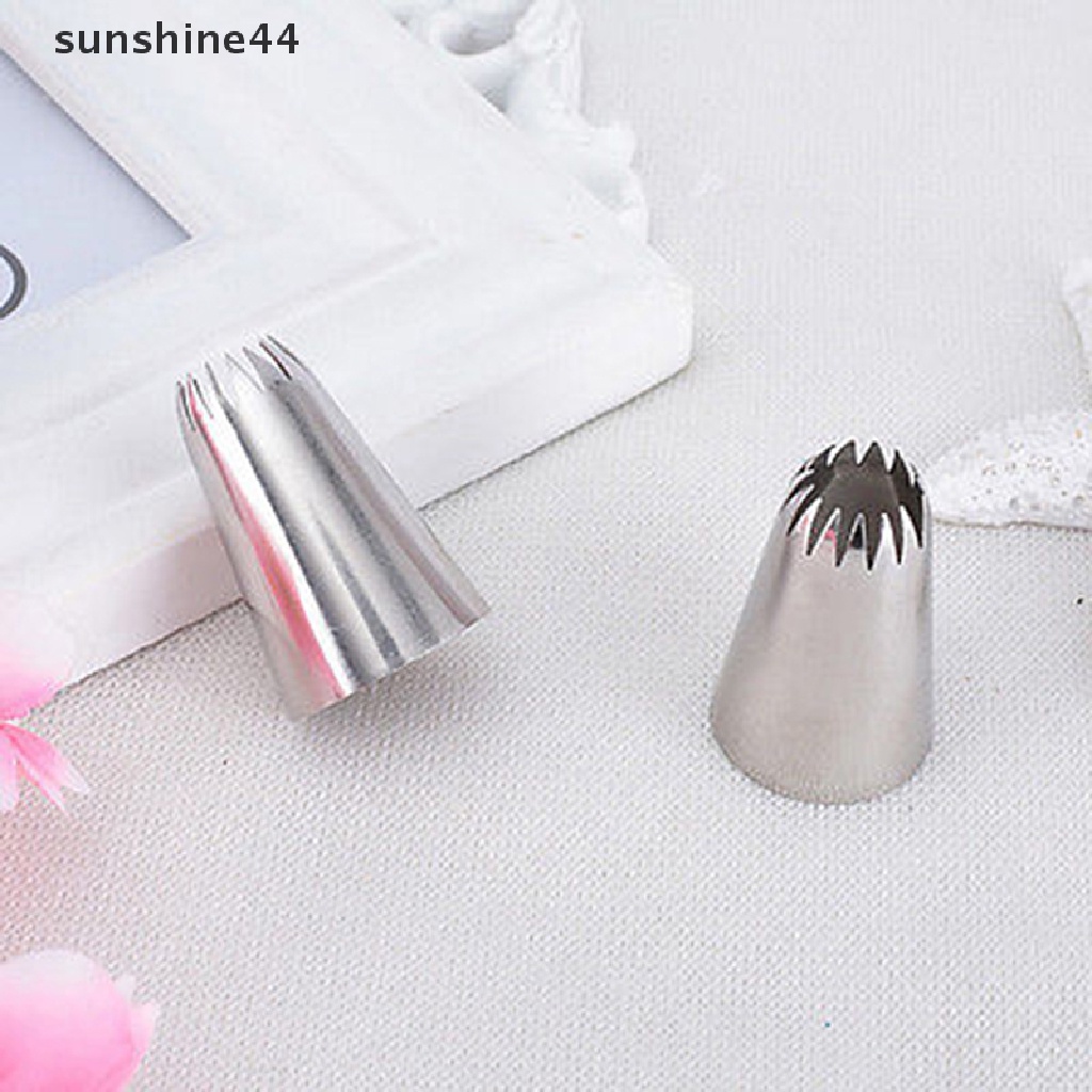 Sunshine 6B Spuit Piping Icing Bahan Stainless Steel Untuk Dekorasi Kue