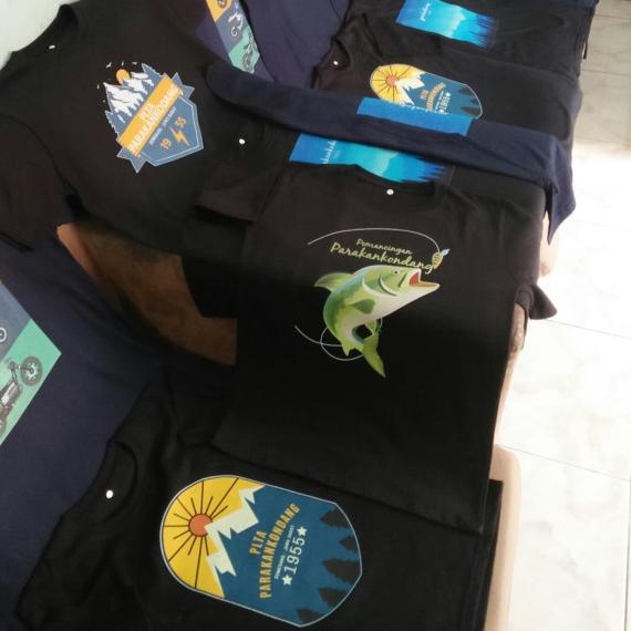 Kaos Print Sablon DTG - Cetak A Enam, Size S-XL